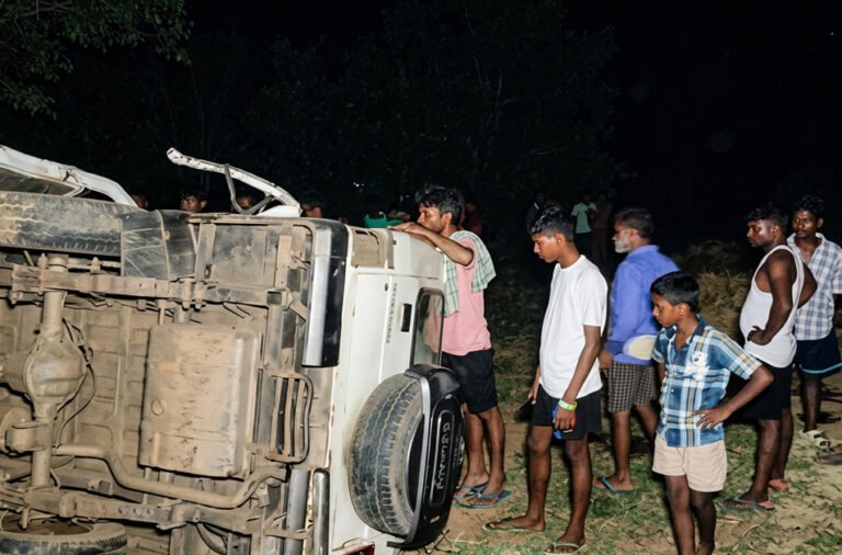 A tragic car accident in Sundargarh left one person dead and two others critically injured.