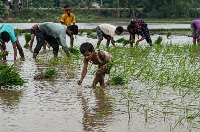 Monsoon weakens across the country, leading to a serious situation with rainfall reportedly 40% below normal; farmers are worried about the impact on Kharif cultivation. 🌧️📉🌾🚜⚠️