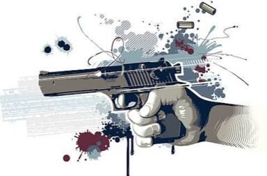 Gun Shoot on Business Men