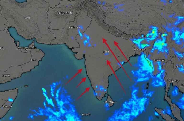 Multiple weather systems are disrupting the progress of the monsoon across India, raising concerns over delayed rainfall and its impact on agriculture. 🌧️☁️🌾⚠️📉