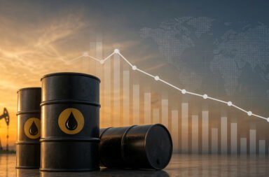 **Crude oil prices increased; Sensex declined.**