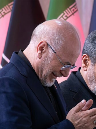 During the funeral of Ali Khamenei, senior Iranian leaders Mohammad Reza Aref and Mohammad Bagher Ghalibaf were seen visibly emotional while paying their final respects.