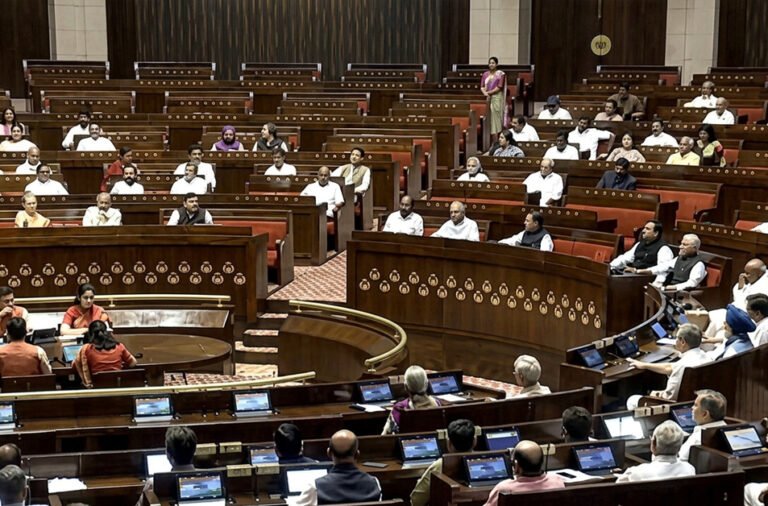 **'Vande Mataram' Amendment Bill introduced in the Rajya Sabha.**