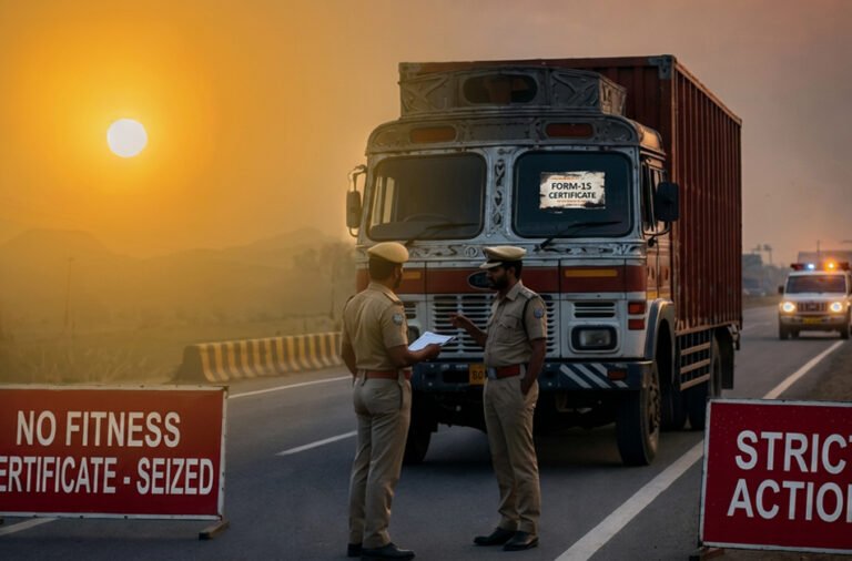 Authorities have warned that vehicles operating without a valid fitness certificate may be seized during enforcement drives. Vehicle owners have been urged to renew fitness documents on time to avoid penalties and legal action.