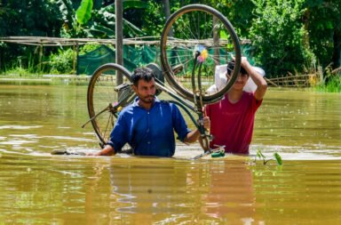 **Heavy rainfall across the country: Flood havoc in Gujarat; death toll in Assam rises to 47.**