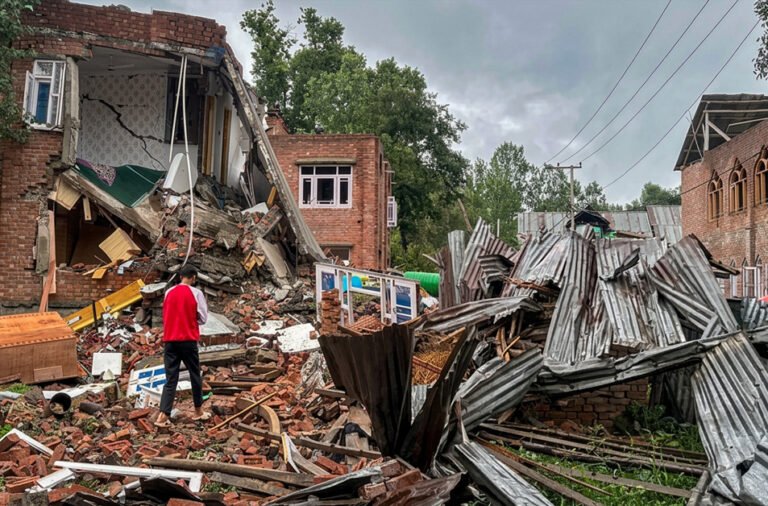 **Bulldozers rolled over the houses of two Lashkar terrorists.**