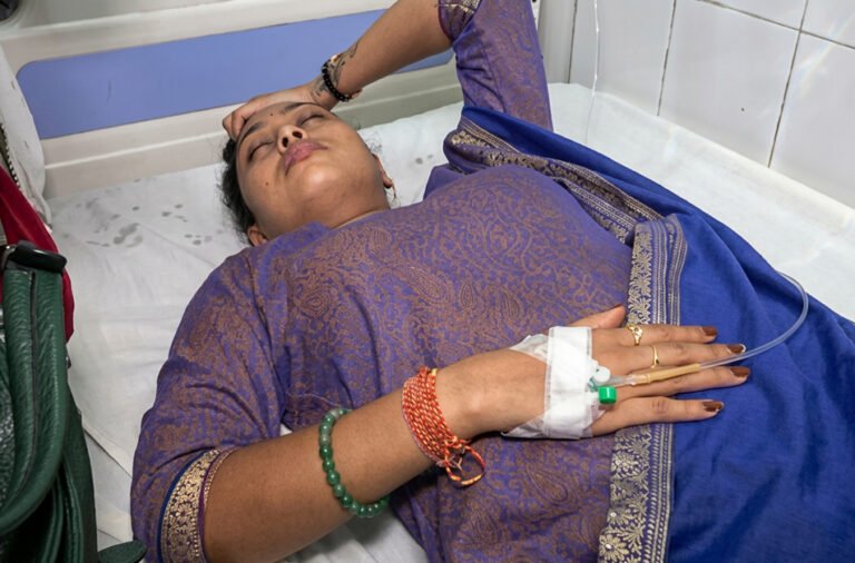 **Chameli fell ill during the hunger strike.**