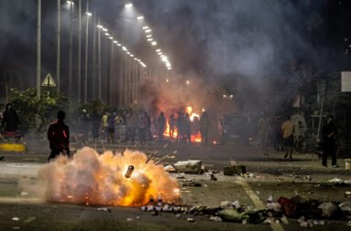 **Indiscriminate firing by attackers at a food festival; 2 killed and 5 injured.**