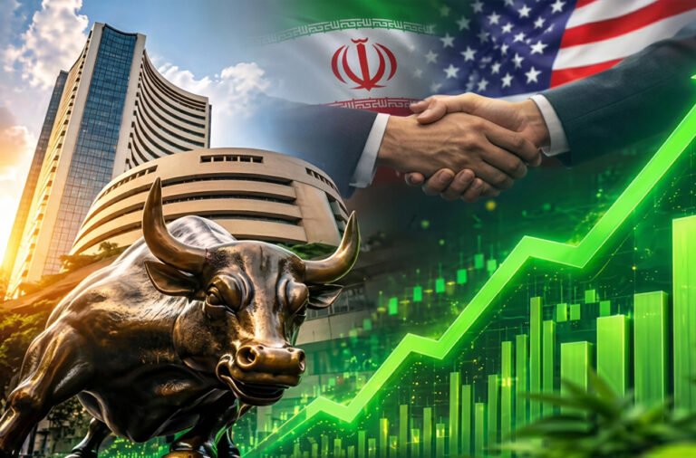 Amid the US–Iran conflict, the stock market registers a strong surge; Sensex and Nifty continue their upward momentum.