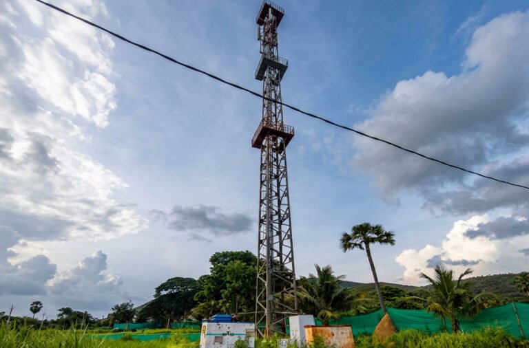 **Tower installed in the village, but no signal; residents depend on a neighbouring Andhra Pradesh tower to make phone calls.**