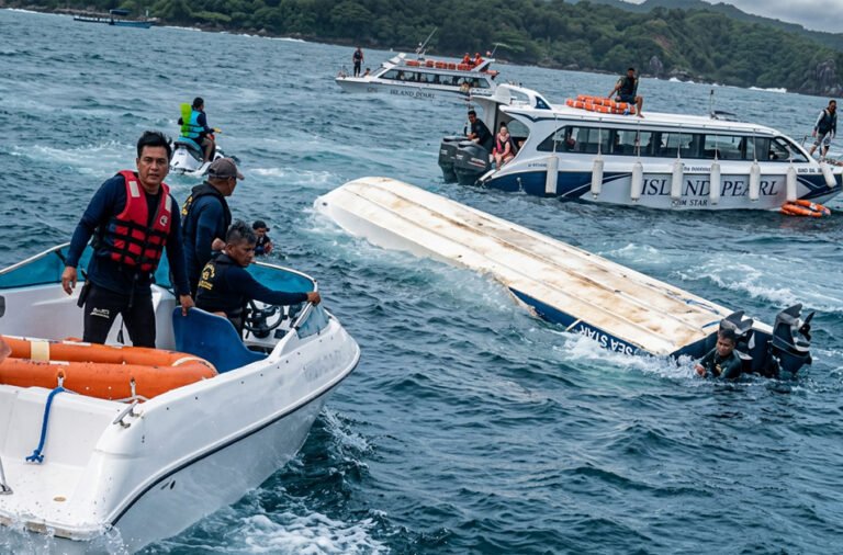 15 Indian tourists died after a boat capsized in Vietnam.