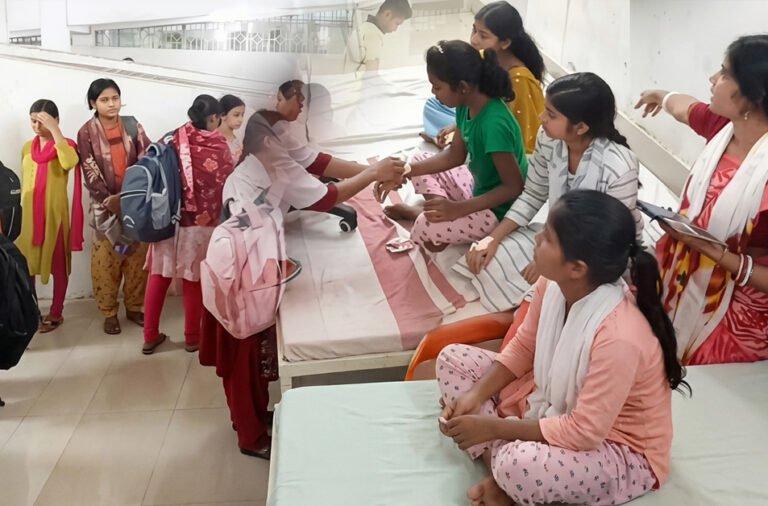 More than 60 girl students fall ill after consuming contaminated food; headmistress suspended.