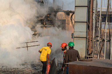 Massive fire breaks out in Kalunga Industrial Area; property worth lakhs destroyed.