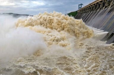 Hirakud reservoir swells; 16 gates opened.