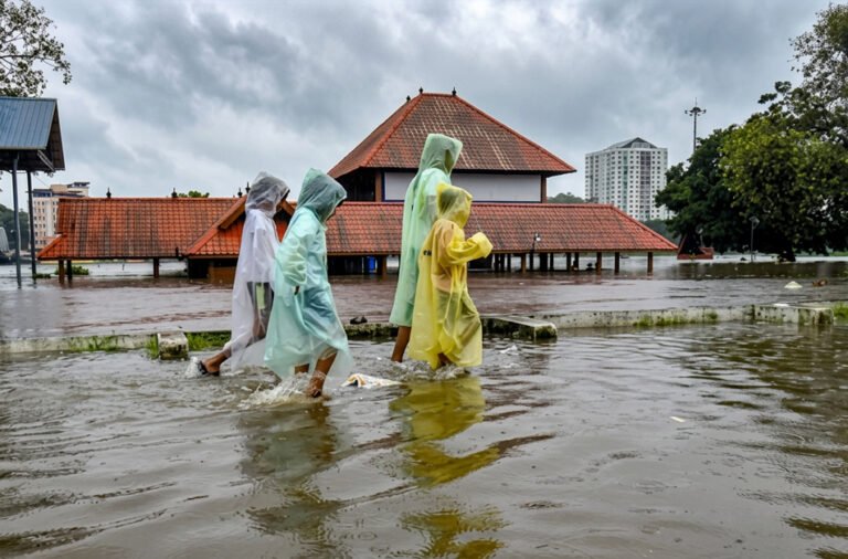 Flood devastation in Kerala; death toll rises to eight.