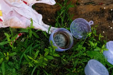 White car terror: Miscreants loot three houses.