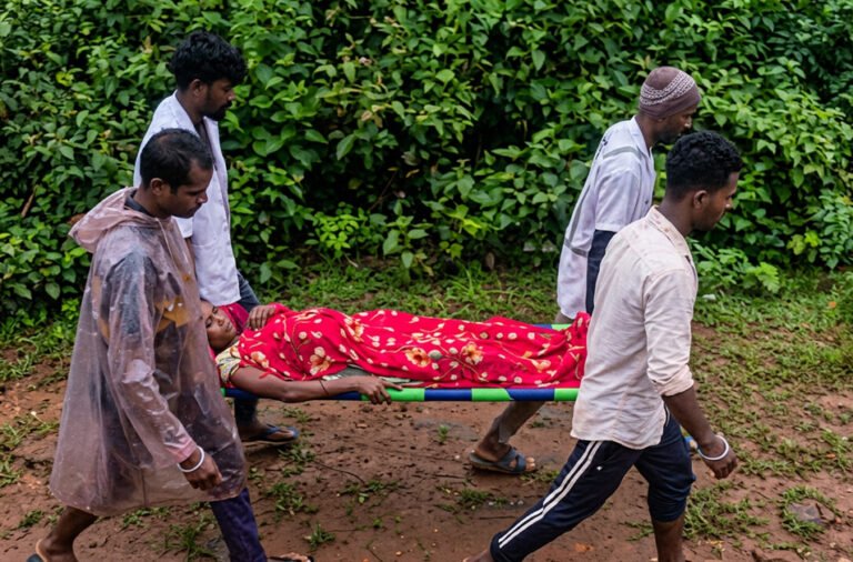 No road to the village; ambulance gets stuck halfway. Staff carry a pregnant woman 3 km on a stretcher.