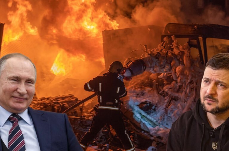 Putin launches missile strike on Ukraine; in retaliation, a Russian vessel weighing around 100,000 tons is sunk.