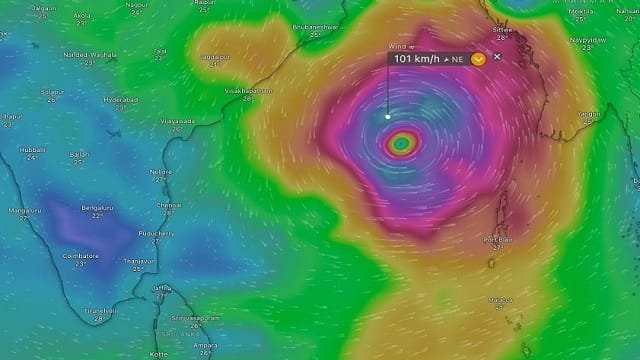 Odisha Cyclone Threat