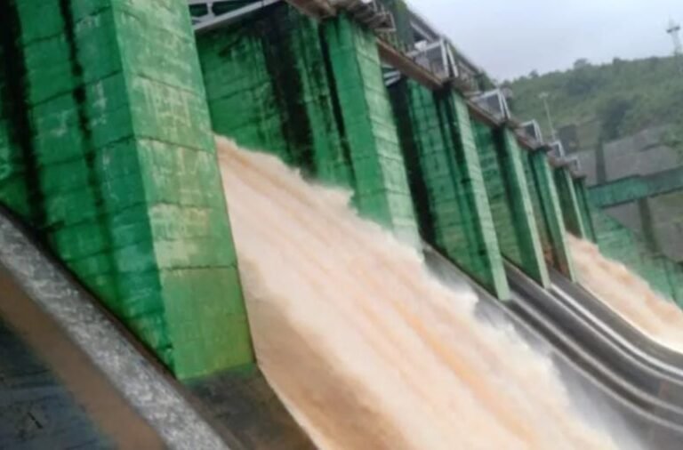 Indravati Reservoir Gate Opened