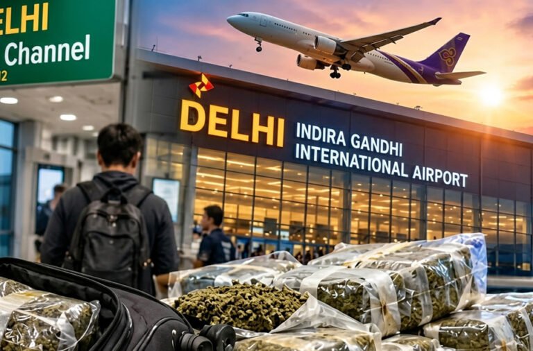 Cannabis worth ₹4.5 crore seized from air passenger.