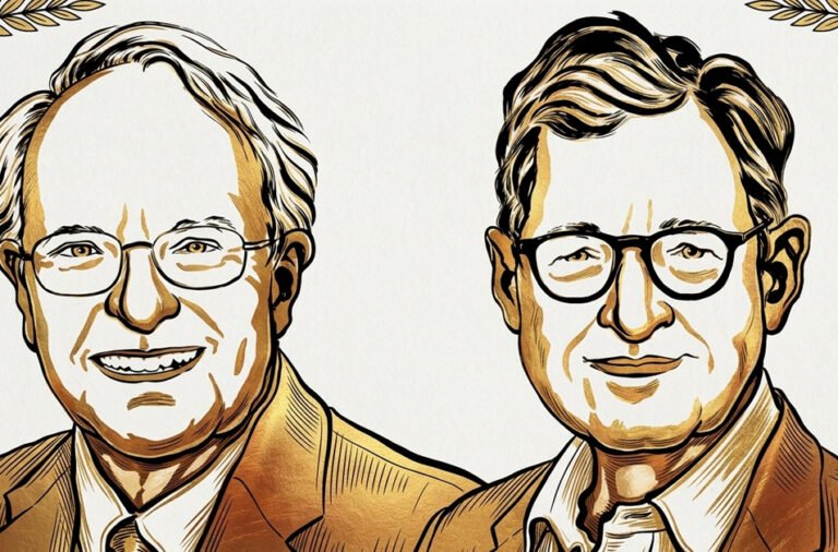 Robert E. Hall and Woodford awarded the Nobel Prize in Economics. Improve the sentence's grammarRewrite this as a polished headline