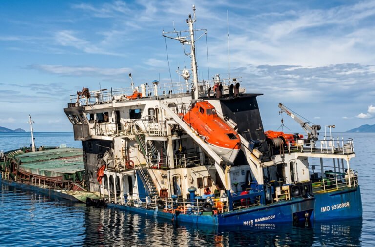 Attack on commercial ship; two crew members killed.